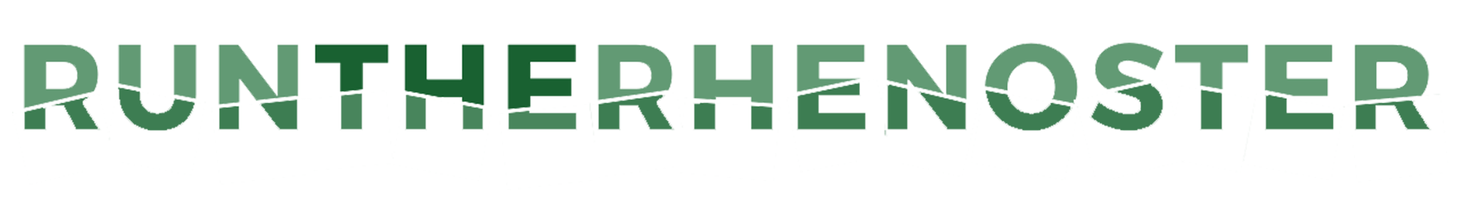 RUN Logo Words Green